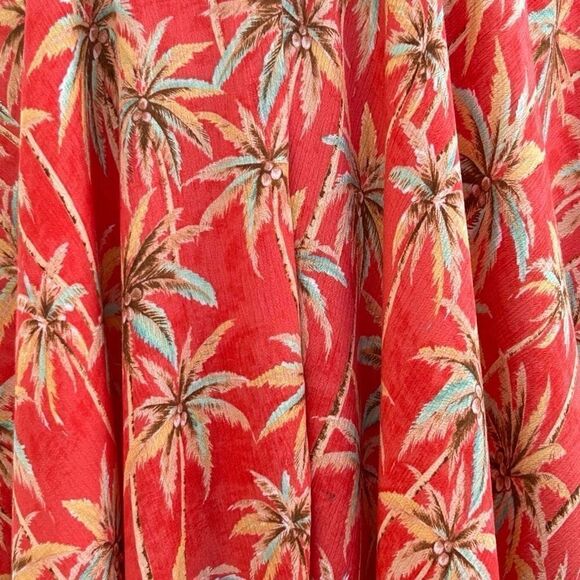 Body Glove Coral Print Cover Up One Size Orange Coral Palm Tree Print - Picture 12 of 16